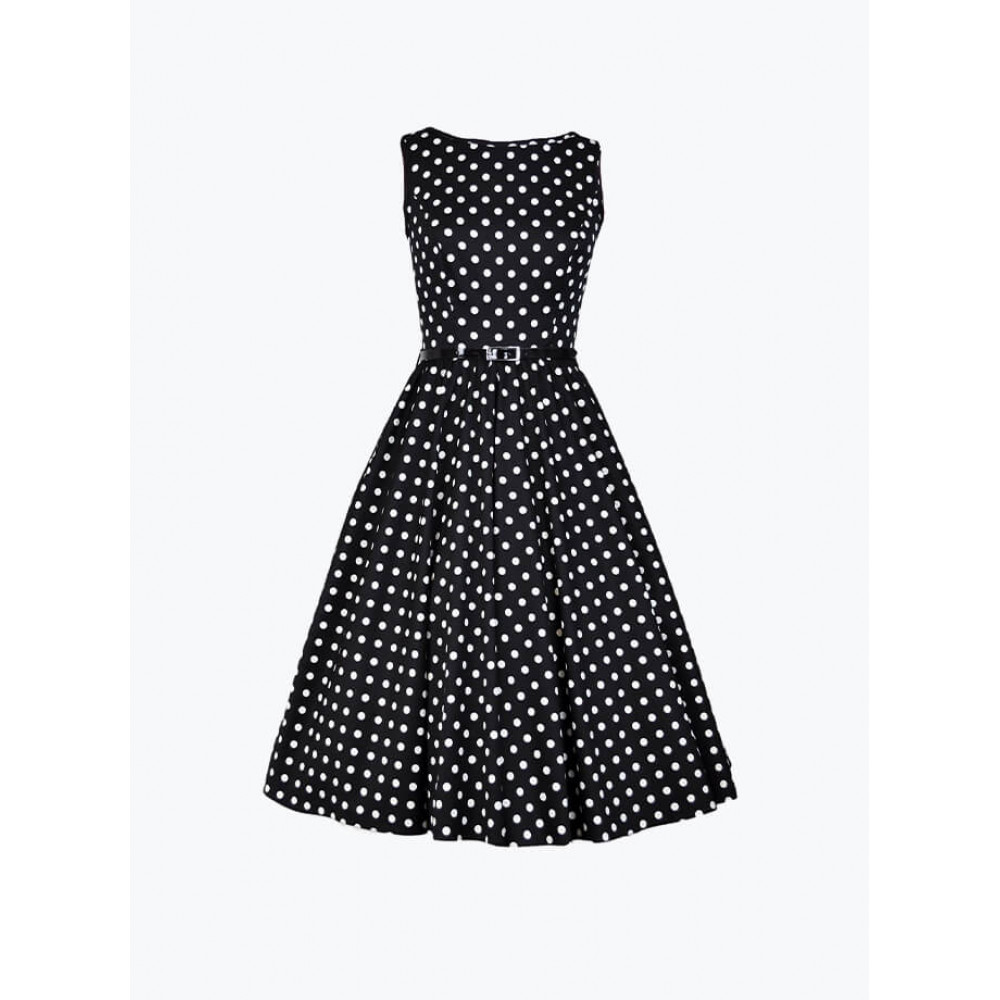 Black Polka Dotted Dress