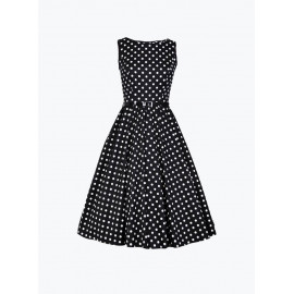 Black Polka Dotted Dress