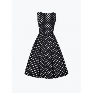 Black Polka Dotted Dress