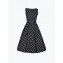 Black Polka Dotted Dress